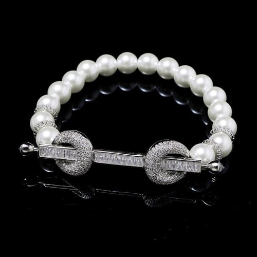 لون المعدن فضي - مقاس cm 16 (s-m) ….. سوارة فاخرة...