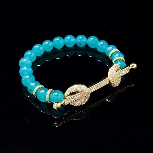 لون المعدن ذهبي - مقاس cm 16 (s-m) … سوارة فاخرة م...