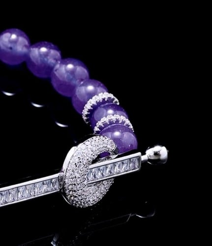 شوكر انيق من الاحجار والزركون الفاخر (لون المعدن ف...