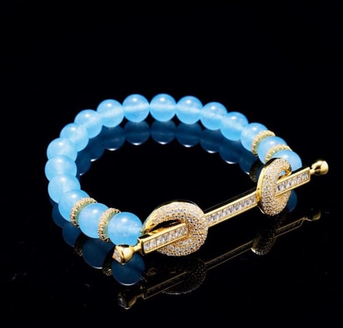 لون المعدن ذهبي - مقاس cm 16 (s-m) … سوارة فاخرة م...