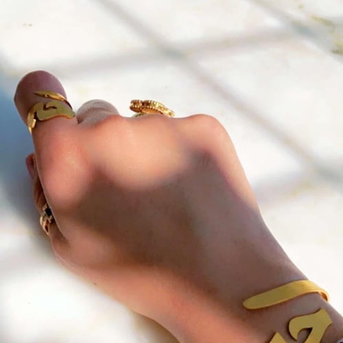 خاتم حب مطلي