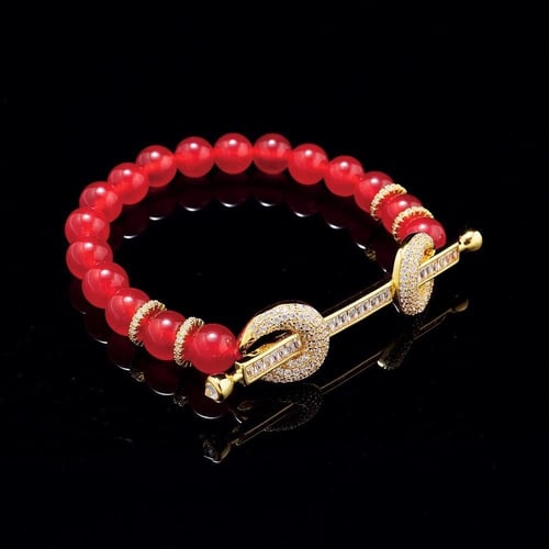 لون المعدن ذهبي - مقاس cm 18 (L-xl) … سوارة فاخرة...