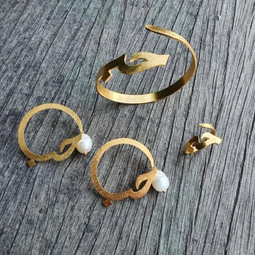 خاتم حب مطلي