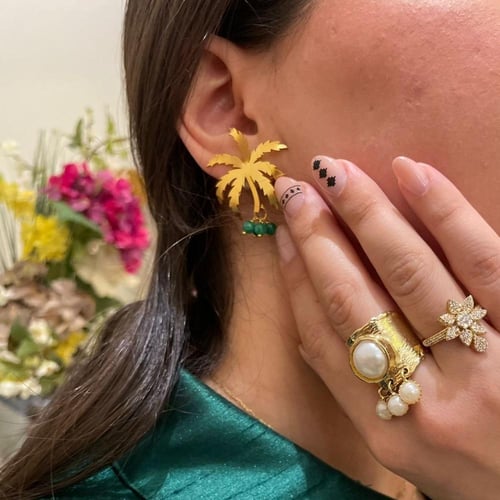 اقراط اذن النخلة