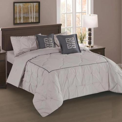 طقم مفرش نفرين من هورس لحاف 6 قطع مكرمش Lana-006