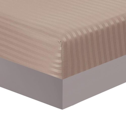 طقم مفرش فندقي نفرين من هورس لحاف مخطط بقماش ناعم...