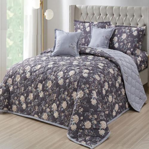 طقم مفرش مظغوط نفرين من هورس لحاف بنقشه راقية من ا...