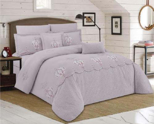 طقم مفرش من هورس 8 قطع نفرين مطرز فاخر Venus-06