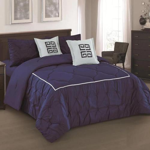 طقم مفرش نفرين من هورس لحاف 6 قطع مكرمش Lana-004