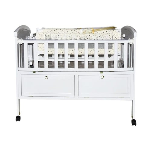 سرير أطفال هورس ابيض M806-W