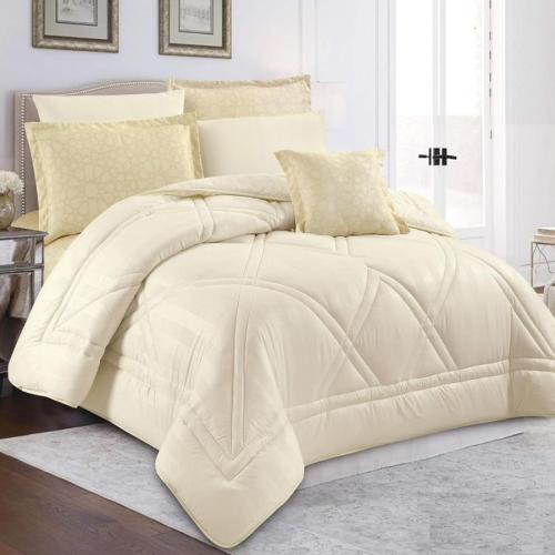 طقم مفرش نفرين من هورس لحاف 7 قطع فندقي Sigrid-06