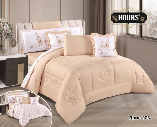 طقم مفرش من هورس نفرين 8 قطع وجهين Rora-003