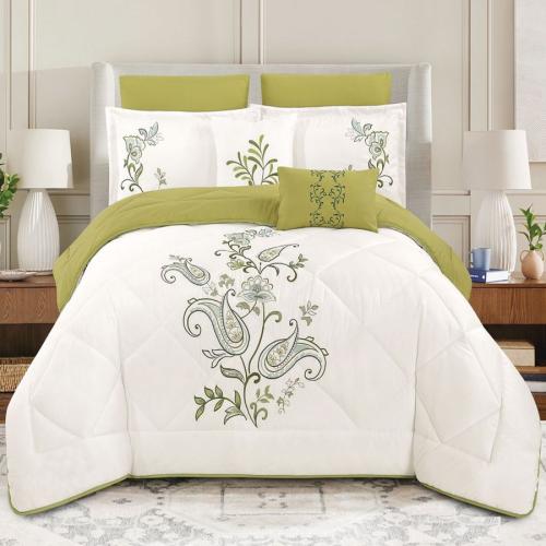 طقم مفرش نفر من هورس لحاف 4 قطع مطرز HOURS-134