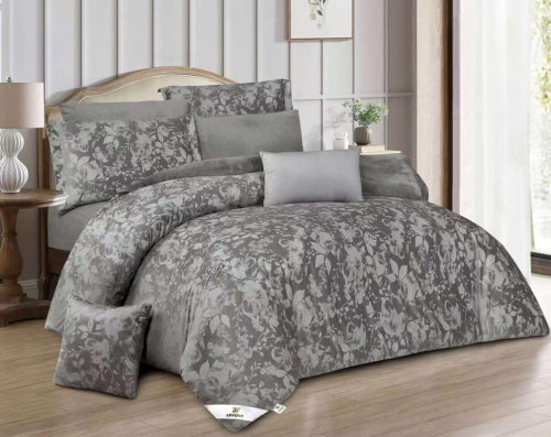 طقم مفرش من هورس 8 قطع نفرين جاكار فرو شتوي TALIA-...