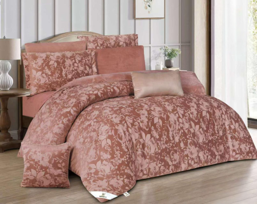 طقم مفرش من هورس 8 قطع نفرين جاكار فرو شتوي TALIA-...