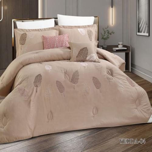 طقم مفرش نفرين من هورس كلاسيك قطن فاخر 100٪ بنقشة...