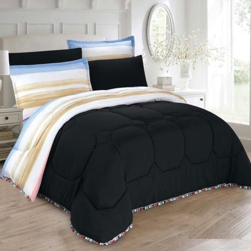 طقم مفرش نفر من هورس لحاف 4 قطع دانتل Rainbow-08