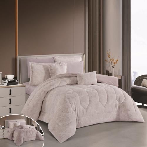 طقم مفرش نفر شتوي من هورس لحاف فرو ناعم وجهين 4 قط...