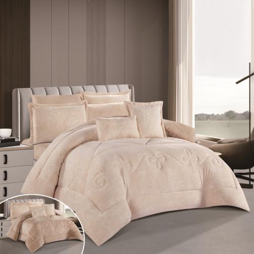 طقم مفرش من هورس نفرين 8 قطع شتوي فرو Merlin-07