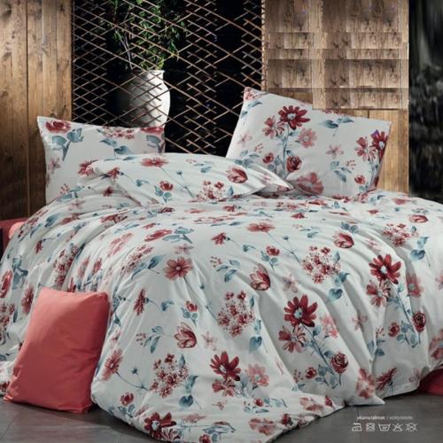 طقم مفرش نفرين من ليفوري لحاف قطن تركي مشجر 7 قطع-...