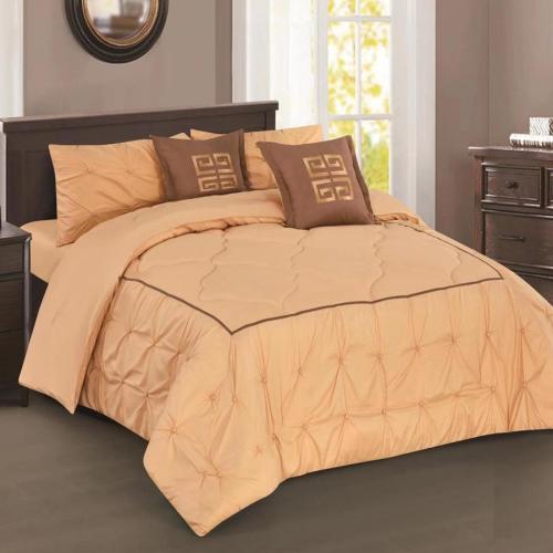 طقم مفرش نفرين من هورس لحاف 6 قطع مكرمش Lana-007