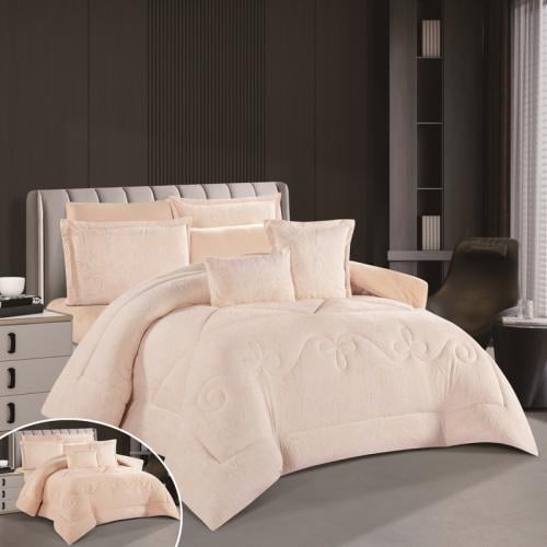 طقم مفرش من هورس نفرين 8 قطع شتوي فرو Merlin-06