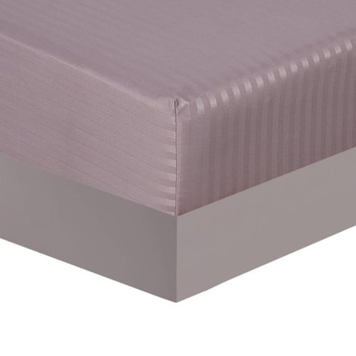 طقم مفرش فندقي نفرين من هورس لحاف مخطط بقماش ناعم...