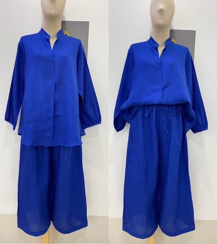 طقم لنن ساده فري سايز