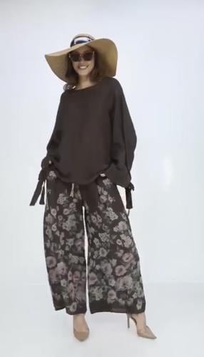 طقم لنن مشجر