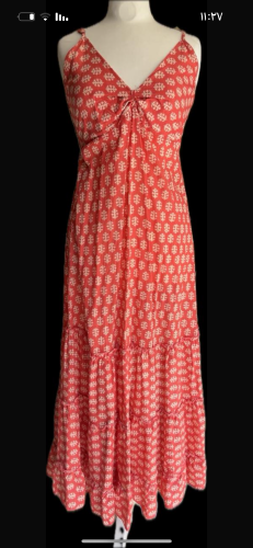 فستان قطن هندي منقش