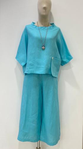 طقم لنن ساده فري سايز