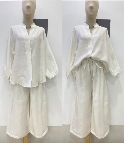 طقم لنن ساده فري سايز