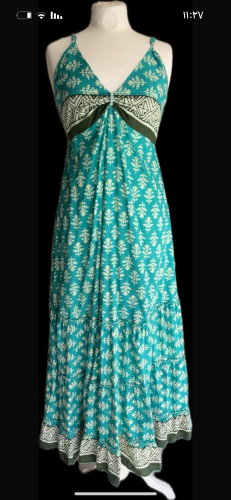 فستان قطن هندي منقش