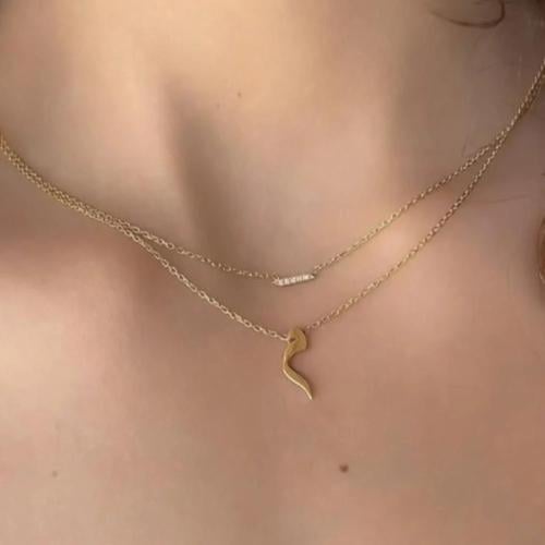 عقد سلسال ناعم بالاسم حروف