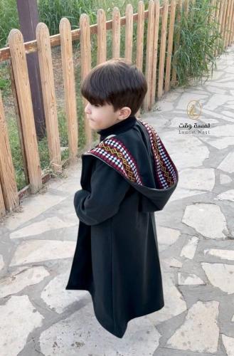 فروة شتوي ولادي مع كتابة الاسم