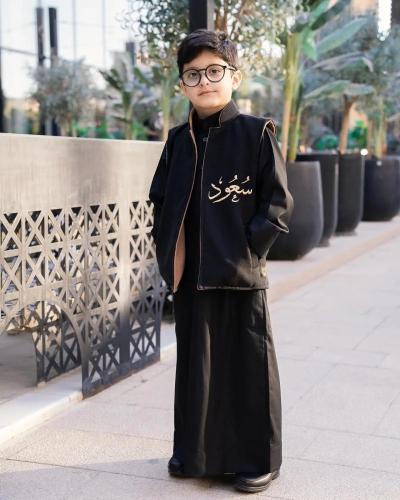 سديري اطفال اسود دبل فيس فروه