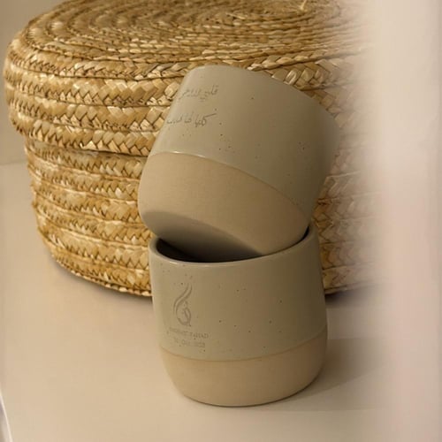 كوب بنحت رمز او عبارة