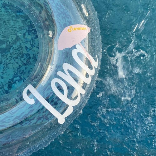 حلقة سباحة شفافة