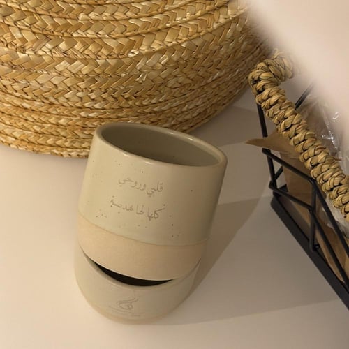 كوب بنحت رمز او عبارة