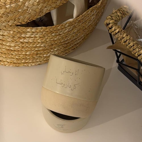 كوب بنحت رمز او عبارة