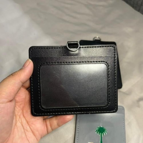 حامل بطاقة بشعار رئاسة امن الدولة بالعرض (جلد)