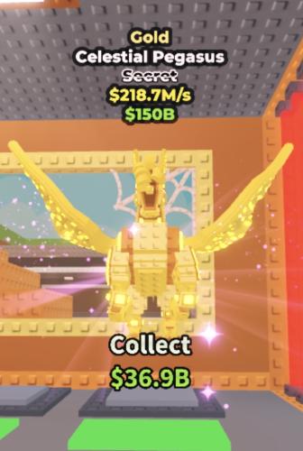 Gold Celestial Pegasus