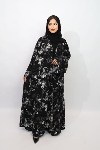 عباية حرير مكسر