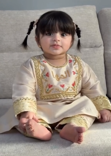 فستان قرقيعان رمضان مع الاسم