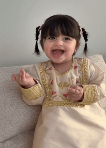 فستان قرقيعان رمضان مع الاسم