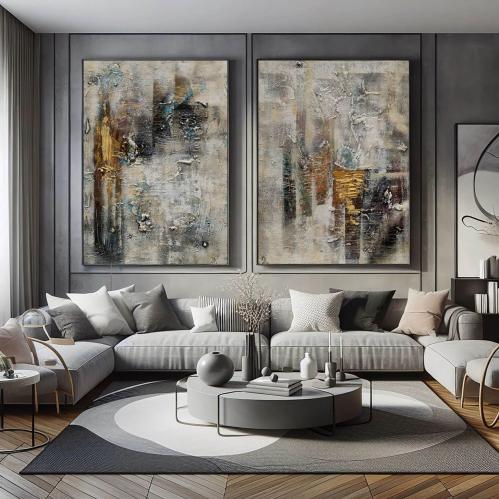 طقم لوحات كانفس ثنائي