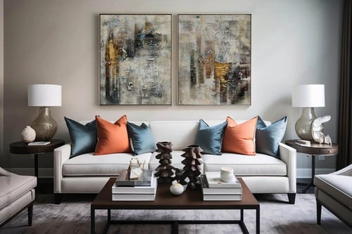 طقم لوحات كانفس ثنائي