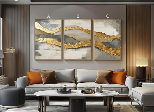 طقم لوحات كانفس ثلاثي