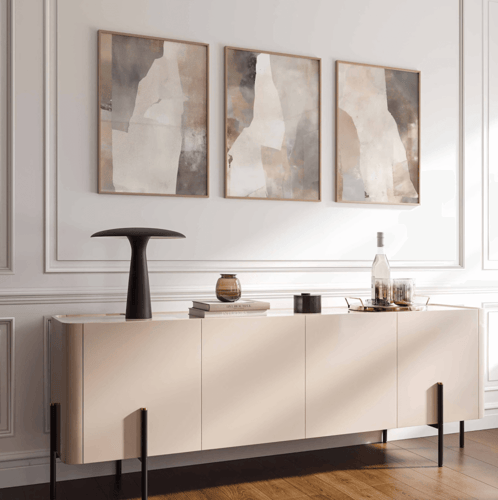 طقم لوحات كانفس ثلاثي