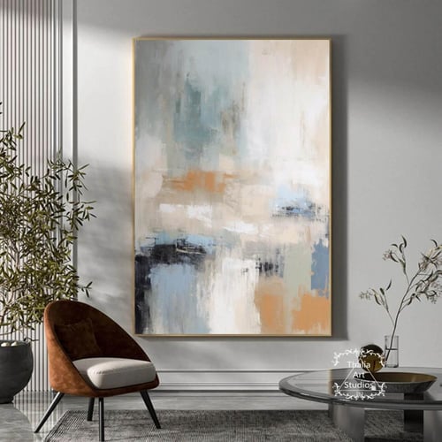 لوحة جدارية فن تجريدي ثلاثي الابعاد طولي